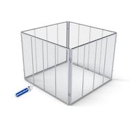 GeZu Impex Composteur de Jardin 100 x 100 x 80 cm | Galvanisé à Chaud recyclage bac à compost conteneur d'engrais boîte à déchets feuilles arrière