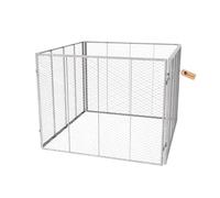 GeZu Impex Composteur de Jardin Galvanisé à Chaud 100 x 100 x 80 cm Recyclage bac à Compost conteneur d'engrais boîte à déchets Feuilles arrière