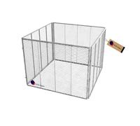 GeZu Impex Composteur de Jardin Galvanisé à chaud 100 x 100 x 80 cm recyclage bac à compost conteneur d'engrais boîte