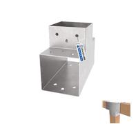 GeZu Impex Connecteur de Poteau en T 121 x 121 mm Acier Galvanisé à Chaud Pergola Forme T Connecteur de Poteau 3 Poutres
