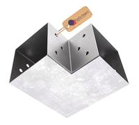 GeZu Impex Connecteur de Poteau Galvanisé à chaud 71 x 71 mm attache poteaux pour support pergola raccord