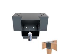 GeZu Impex Connecteur de Poteau X 71x71 mm Revêtement en Poudre Anthracite Lot de 4 Pergola Connecteur D’Angle 4 Voies Pavilon Support Bricolage Menuiserie