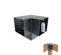 GeZu Impex Connecteur de Poteau Y 71x71 mm Thermolaqué Anthracite Pergola Connecteur D’Angle Droit 3 Voies Pavilon Support de Menuiserie DIY