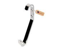 GeZu Impex Crochets Mural 185 mm Chromé Crochets à Lot de 10 Vêtements D’école Support Mural pour Manteau Chapeau Serviette Rangement Jardin Garage Porte Support Suspendu