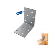 GeZu Impex Equerre d'assemblage Galvanisé 60 x 60 x 40 mm renforcée connecteurs métal pour charpente