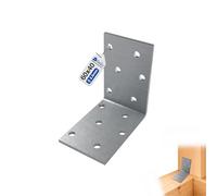 GeZu Impex® Equerre d'assemblage Galvanisé 60 x 60 x 40 mm renforcée connecteurs métal pour charpente