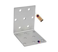 GeZu Impex Equerre d'assemblage Galvanisé Lot de 10 60 x 60 x 50 mm renforcée connecteurs métal pour charpente