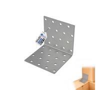 GeZu Impex® Equerre d'assemblage Galvanisé Lot de 10 80 x 80 x 80 mm renforcée connecteurs métal pour charpente