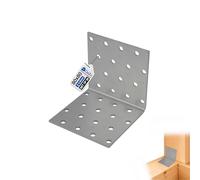 GeZu Impex® Equerre d'assemblage Galvanisé Lot de 28 80 x 80 x 80 mm renforcée connecteurs métal pour charpente