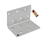 GeZu Impex® Equerre d'assemblage Galvanisé Lot de 4 40 x 40 x 60 mm renforcée connecteurs métal pour charpente