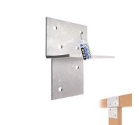 GeZu Impex Pièce de Connexion en T Bois 71x71mm Lot de 8 Galvanisée à Chaud Support de Connexion Murale et de Poteau pour Structures en Bois