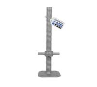 GeZu Impex Pied d'échafaudage avec Tige Filetée Galvanoplastie Lot de 8 800 x 38 mm plaques de pieds réglables