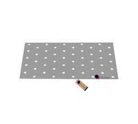 GeZu Impex Plaques d'assemblage plates Galvanisé 100 x 200 mm fixation métal patte de perforée connecteurs plats