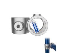 GeZu Impex Raccord Croix Décalée à 90° 27mm Galvanisé à Chaud Argenté Collier de Croisement Décalé