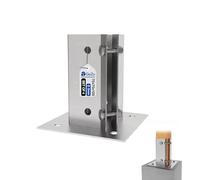 GeZu Impex Réglable Support de Poteau e à Boulonner 75 x 75 mm Galvanisé à Chaud Lot de 4 Support de Base Pour Poteau Support Carré Pour Pied de Clôture Sabot de Poteau à Boulonner