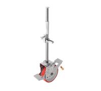 GeZu Impex® Roue d'échafaudage avec freins 600 kg galvanisée 1 pièce Réglable en hauteur