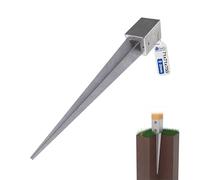 GeZu Impex Support de Poteau à Enfoncer Galvanisé à chaud 71 x 71 x 750 mm douille piquet cloture bois ancre