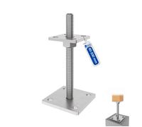 GeZu Impex Support de poteau Flocon de Zinc 80 x 80 mm | 50 - 230 mmhauteur reglable platine bois pied clôture