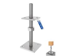 GeZu Impex Support de poteau Galvanisé à chaud 80 x 80 mm | 50 - 130 mmhauteur reglable platine bois pied poteaux clôture