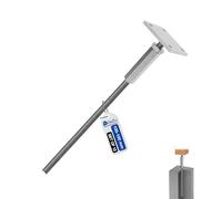 GeZu Impex Support de poteau Galvanisé à chaud Lot de 12 100 x 100 mm hauteur reglable platine bois pied poteaux clôture