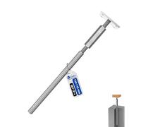 GeZu Impex Support de poteau Galvanisé à chaud Lot de 4 110 x 100 mm hauteur reglable platine bois pied poteaux clôture