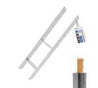 GeZu Impex Support de poteau H Galvanisé à chaud Lot de 8 111 x 600 mm ancre platine bois pied poteaux clôture