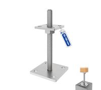 GeZu Impex Support de poteau hauteur reglable 70 x 70 mm | Flocon de Zinc Hauteur Reglable Platine Bois Pied Poteaux Clôture