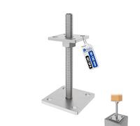 GeZu Impex Support de poteau hauteur reglable 80 x 80 mm | Flocon de Zinc Hauteur Reglable Platine Bois Pied Poteaux Clôture