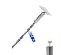 GeZu Impex Support de poteau hauteur reglable 80 x 80 mm | Galvanisé à Chaud Hauteur Reglable Platine Bois Pied Poteaux Clôture