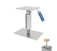 GeZu Impex Support de poteau hauteur reglable 80 x 80 mm | Galvanoplastie Hauteur Reglable Platine Bois Pied Poteaux Clôture