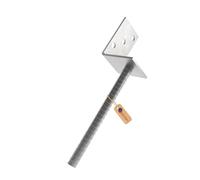 GeZu Impex® Support de poteau L Galvanisé à chaud Lot de 12 70 mm ancre platine bois pied poteaux clôture
