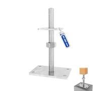 GeZu Impex Support De Poteau Réglable À Écrou Libre 100 X 100 mm Galvanisé Électrolytique Lot De 1 Support Réglable En Hauteur Socle Surélevé