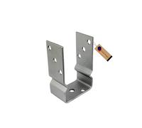GeZu Impex® Support de poteau U Galvanisé à chaud 71 x 150 mm platine bois pied poteaux clôture