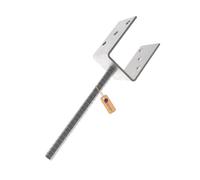 GeZu Impex Support de poteau U Galvanisé à chaud Lot de 12 91 x 300 mm ancre platine bois pied poteaux clôture