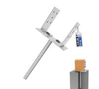 GeZu Impex Support de Poteau U Réglable 200 mm Zinc Électroplaqué Lot de 8 Pied De Poteau En U à Sceller Support de Poteau Largeur Réglable Tige d'Ancrage Équerre Type U Ancre de Pied de Clôture