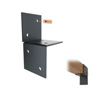 GeZu Impex Support Mural Pergola 91x91mm Lot de 4 Revêtement en Poudre Anthracite Support Mural pour Pergola Connecteur de Poteau en Bois Support Mural Plat