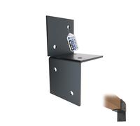 GeZu Impex Support Mural Pergola 91x91mm Lot de 8 Revêtement en Poudre Anthracite Support Mural pour Pergola Connecteur de Poteau en Bois Support Mural Plat