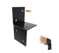 GeZu Impex Support Mural PergolaSupport mural pour pergola 71x71mm Lot de 4 Revêtement en poudre noir Support mural pour pergola Connecteur de poteau en bois Support mural plat