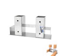 GeZu Impex supports d'empilage pour bois de chauffage Galvanisé à chaud Lot de 2 62 x 83 mm support empilable cheminée