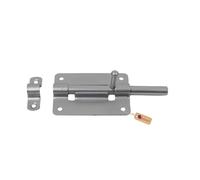 GeZu Impex Verrou de Porte Galvanoplastie Lot de 6 80 x 55 mm targette de porte blindée fermeture pêne coulissant loquet