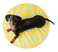 GF PET Elastofit Rond Tapis de Refroidissement pour Chiens Petit - Jaune - L/XL