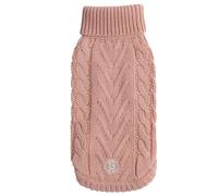 GF Pet Pull Chalet pour Chien, Pull d'hiver en Tricot pour Chiens, Manteau à col roulé au Crochet pour Chien, Rose - XL