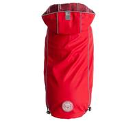 GF Pet Reversible ElastoFit Raincoat - Imperméable- Vêtements imperméables pour Chiens- Taille L Manteau pour Chien Longueur du Dos 46cm- Rouge