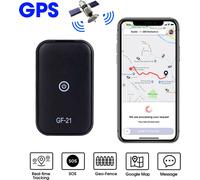 Gf21 Real- time Locator Mini GPS Wifi Alarm Driving Recorder Vehicle Personal SOS Anti- lost Device Black