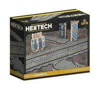 GF9 : Hextech Trinity City : autoroutes - 10 tuiles de route, champ de bataille dans une boîte, terrain peint prêt à l'emploi, science-fiction, accessoire RPG