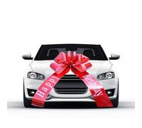 Gfamous Grand nœud de Voiture nœuds Cadeaux, Noeuds pour Voitures et emballages Cadeaux,Noeud de Voiture Joyeux Anniversaire Noeud Cadeau, pour Les fêtes d'anniversaire, etc.(Rouge, 58cm / 23")
