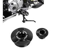 GFARDMOTO Kit de bouchons de moteur en aluminium pour moto, bouchon de carter pour HO&N&DA CT125 GROM SC50 SC110 MONKEY125 DAX125 C125 CBR125R CB250R CMX250 CL250 (Noir)