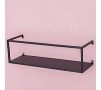 GFAZXDS Étagères flottantes en métal - Cube décoratif - Utilisées pour stocker des cadres photo de collection - Étagère murale pour salon, chambre à coucher, bureau - Noir - Taille M (noir et petit)