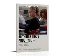 GFDGWZVOC 10 Things I Hate About You Affiche de film vintage esthétique décorative sur toile affiches murales et décoration moderne pour chambre à coucher familiale 20 x 30 cm style cadre