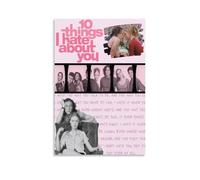 GFDGWZVOC 10 Things I Hate About You Movie Vintage Poster_waifu2x_2x_2n_jpg Peinture décorative sur toile Poster mural et décoration moderne pour chambre à coucher familiale 20 x 30 cm Sans cadre